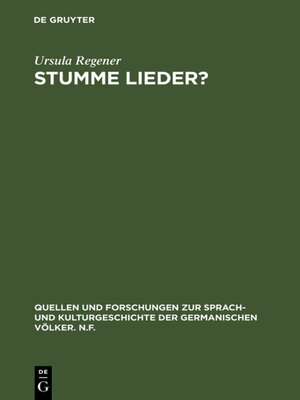 cover image of Stumme Lieder?